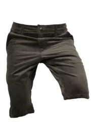 Shorts in velluto coste fini elasticizzato da uomo - marrone - arrampicata - ALO Monvic