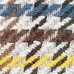 lana pied de poule 01 giallo blu marrone