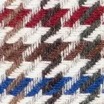 lana pied de poule 03 rosso marrone blu