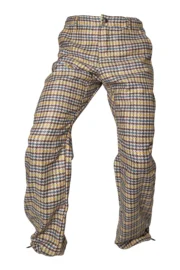 Exclusive numbered wool Trousers in yellow – Monvic