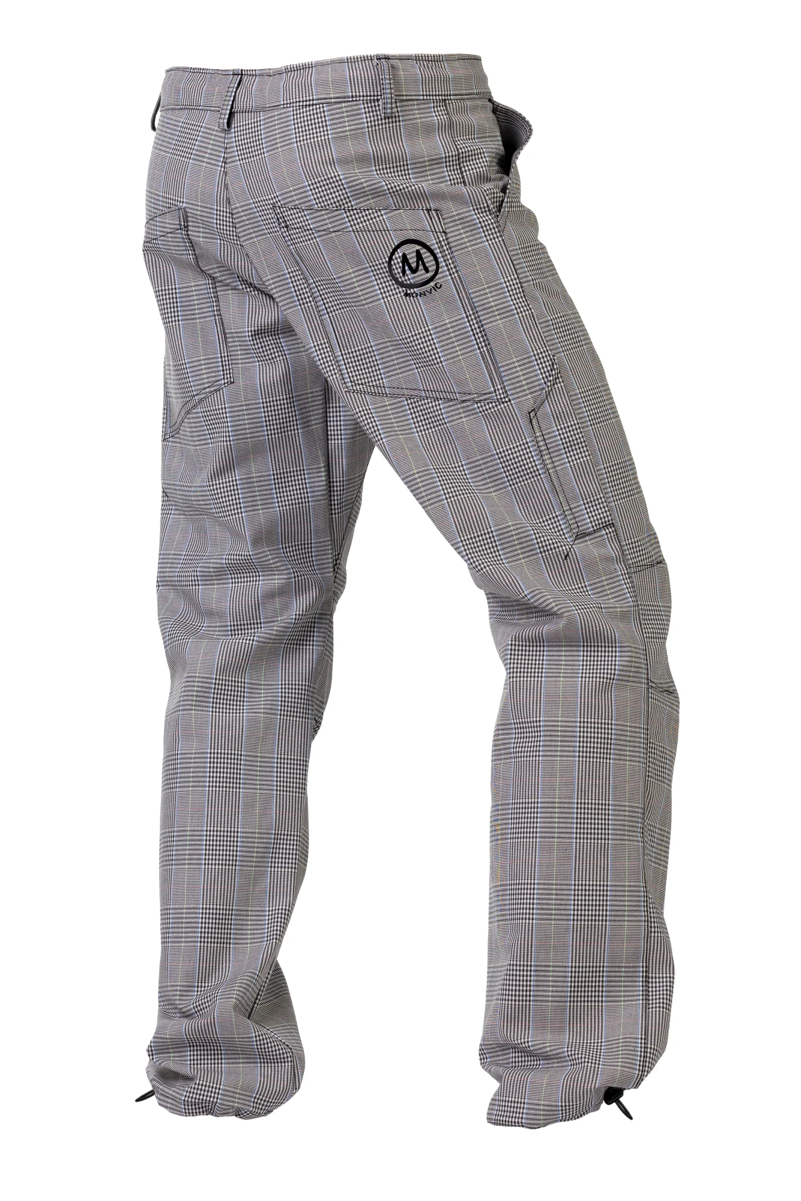 Men's Prince of Wales trousers grey - BILLY 2 Monvic