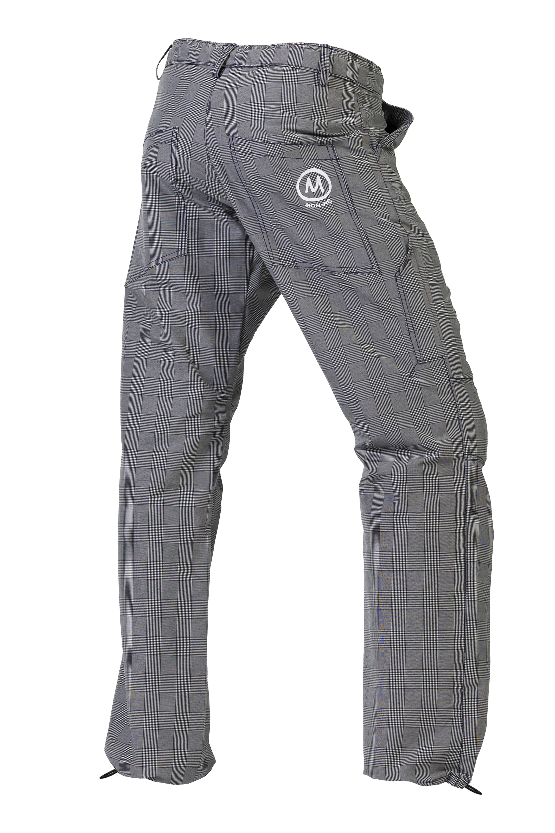 Pantalone sportivo Principe di Galles nero - bianco - BILLY 2 Monvic