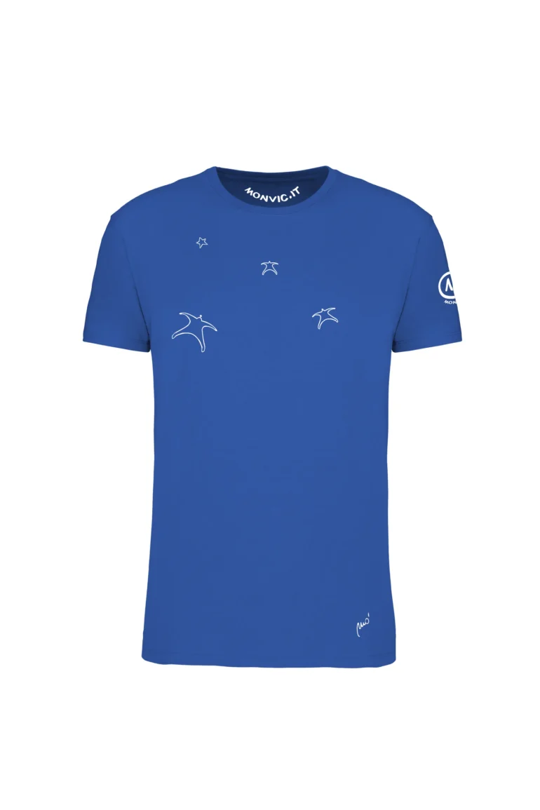 BASE JUMP wingsuit t-shirt - royal blue - men - HASH MONVIC