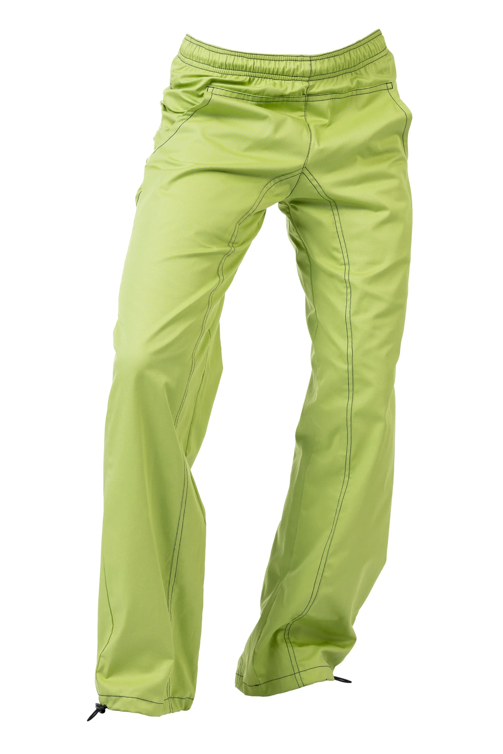 pantalone sportivo da arrampicata verde lime uomo JIMMY Monvic fronte