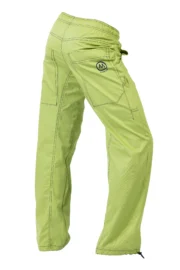 pantalone sportivo da arrampicata verde lime uomo JIMMY Monvic laterale retro