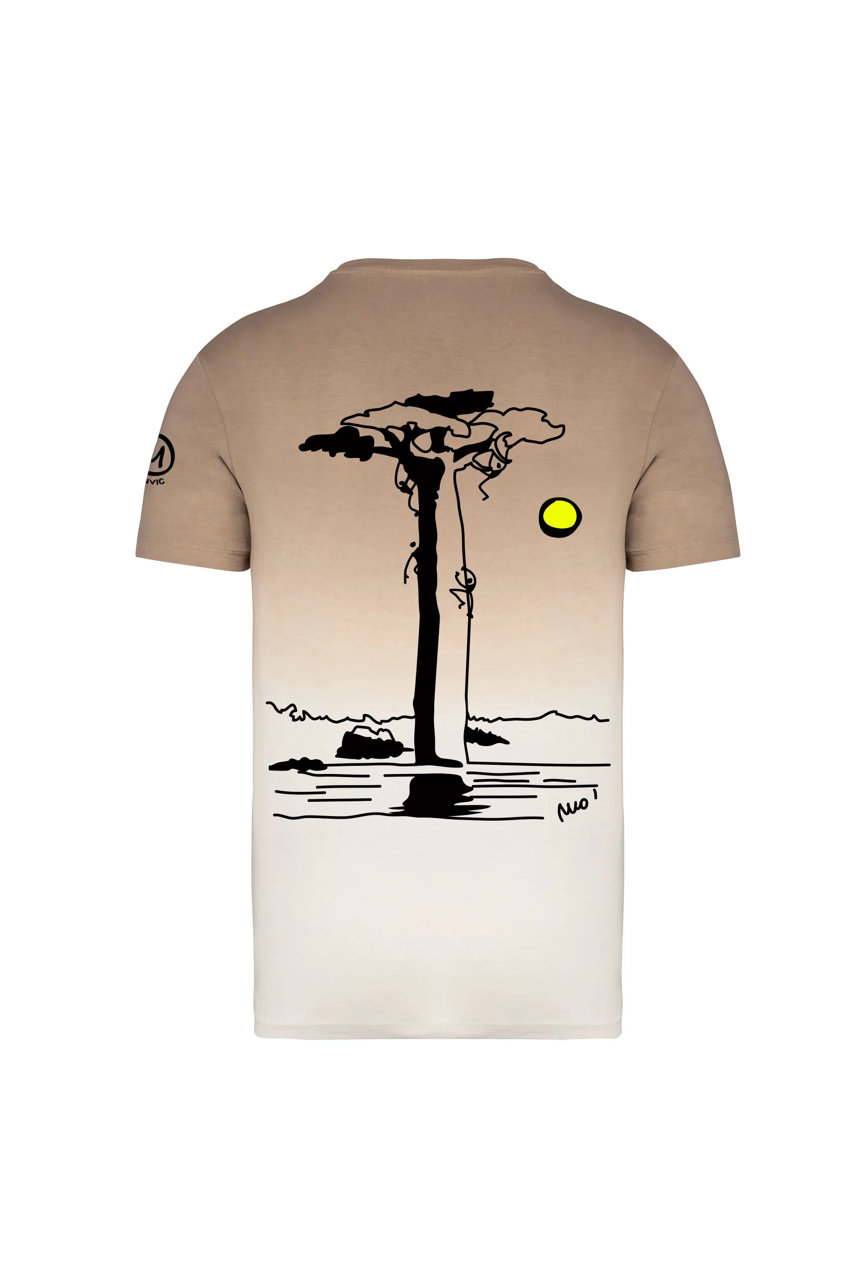 T-shirt HASH VINTAGE Monvic en coton bio dip dye – Escalade et style