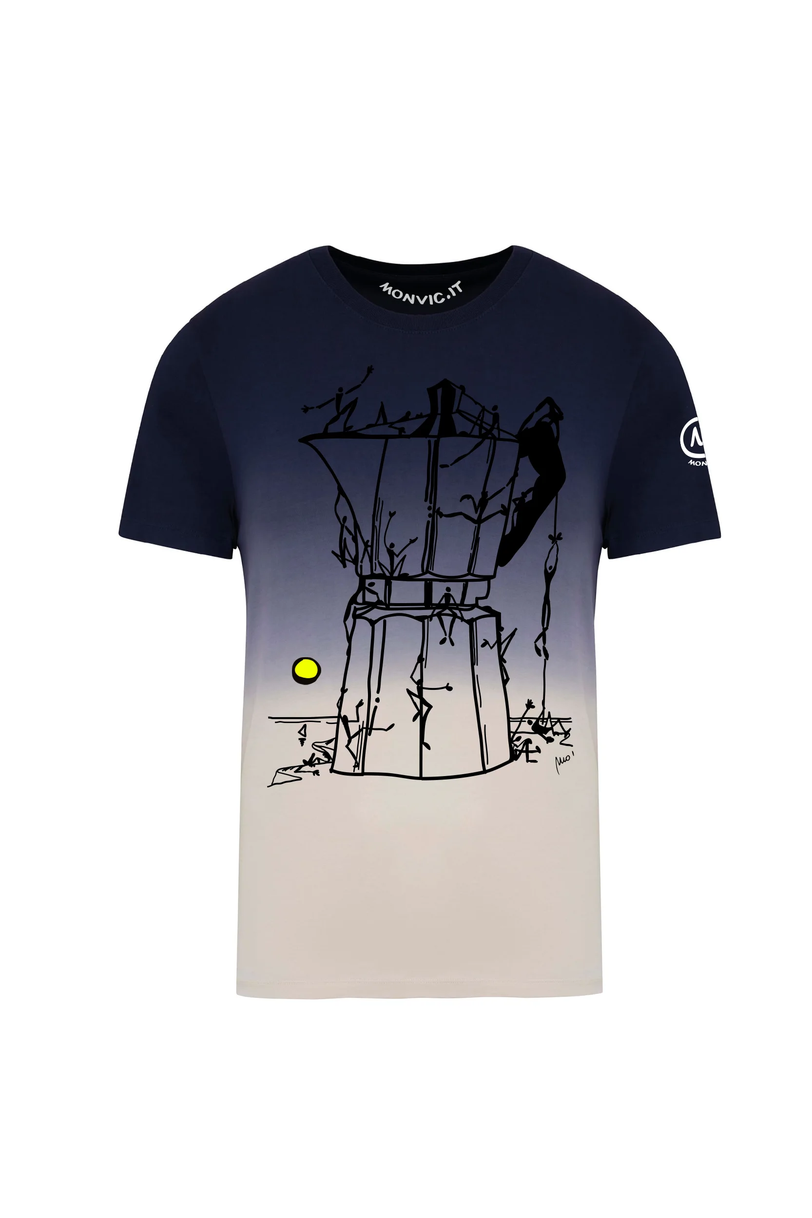 T-shirt HASH VINTAGE Monvic en coton bio dip dye – Escalade et style