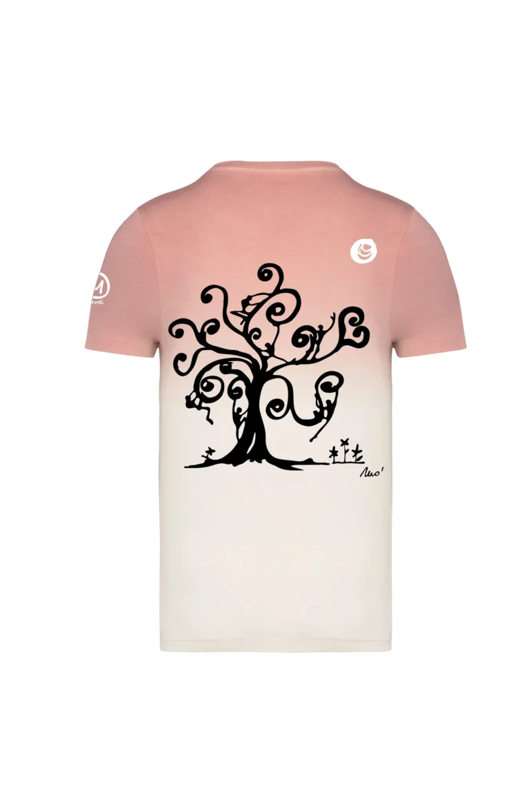 t-shirt arrampicata unisex pink TREE - HASH VINTAGE MONVIC retro