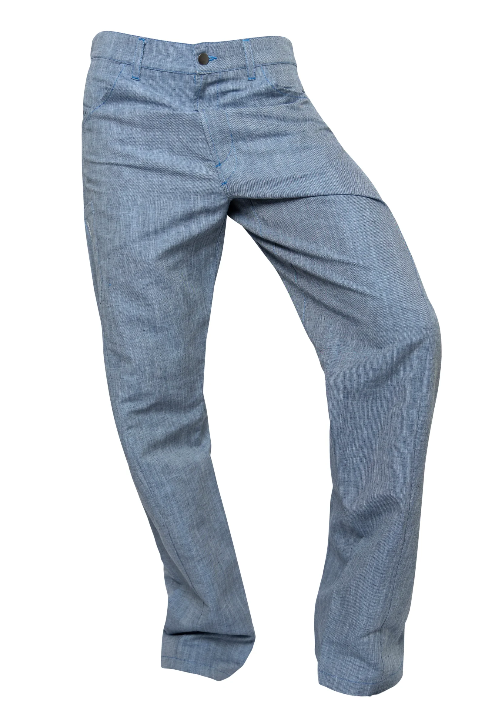 Jean en lin pour homme - bleu ciel GEO MONVIC