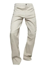 Unisex jeans in cream white ultra-elastic denim - GEO