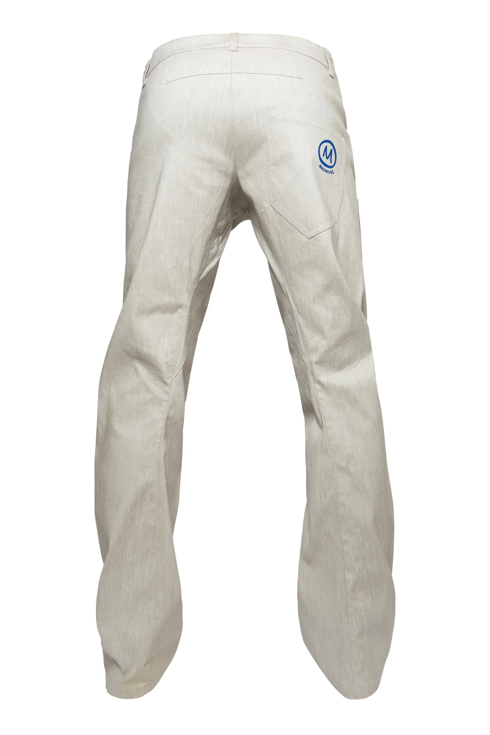 Unisex jeans in cream white ultra-elastic denim - GEO
