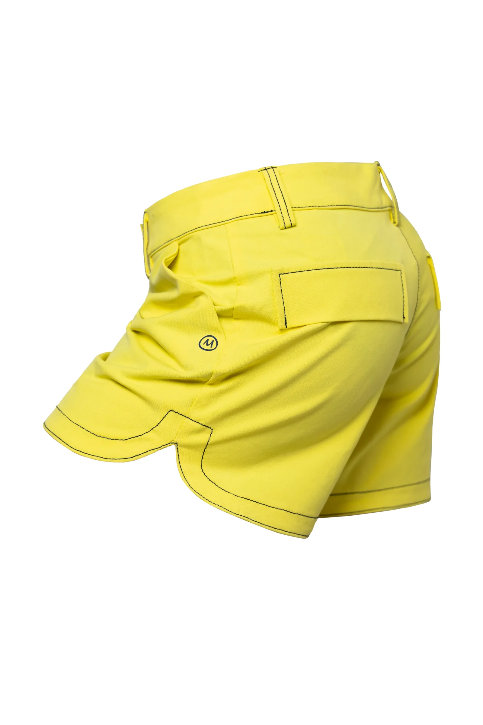 Women's "Lully" STEFFY yellow shorts with dragonfly for climbing and outdoor life – Monvic