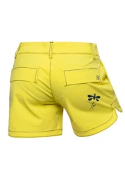 Short d'escalade jaune pour femme LULLY STEFFY avec libellule | Monvic