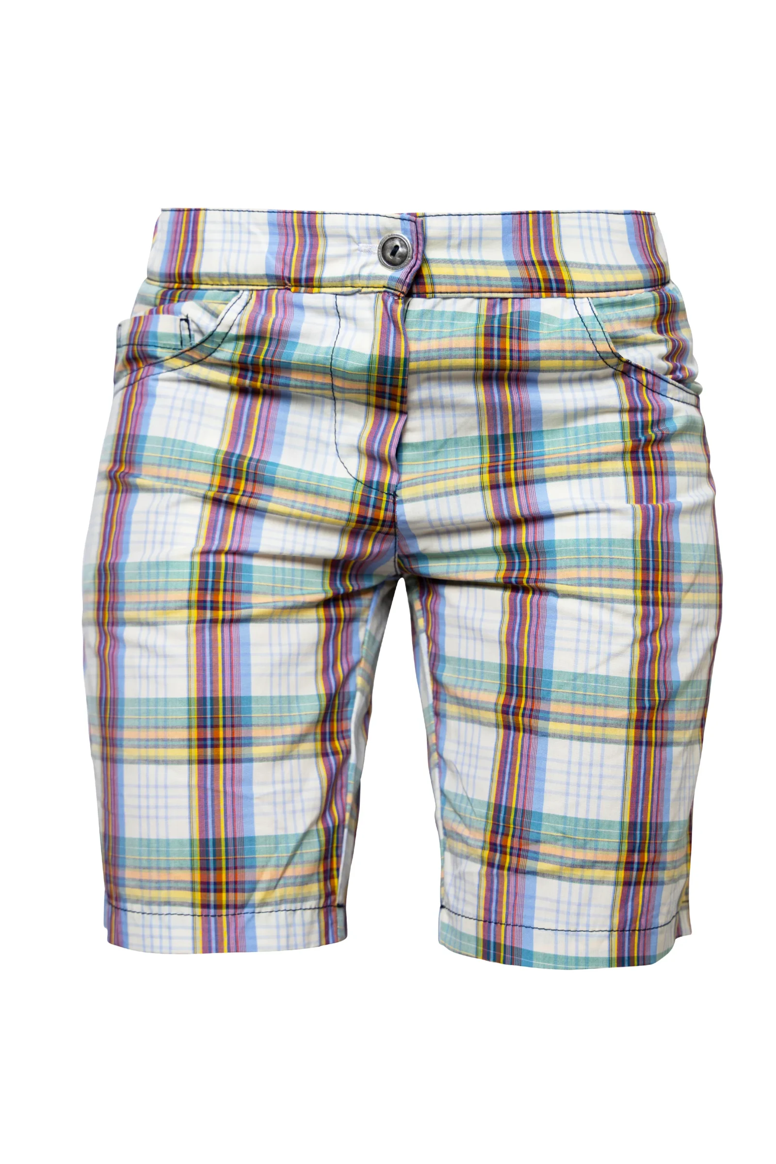 Short à carreaux multicolores pour femme - MINÙ Monvic