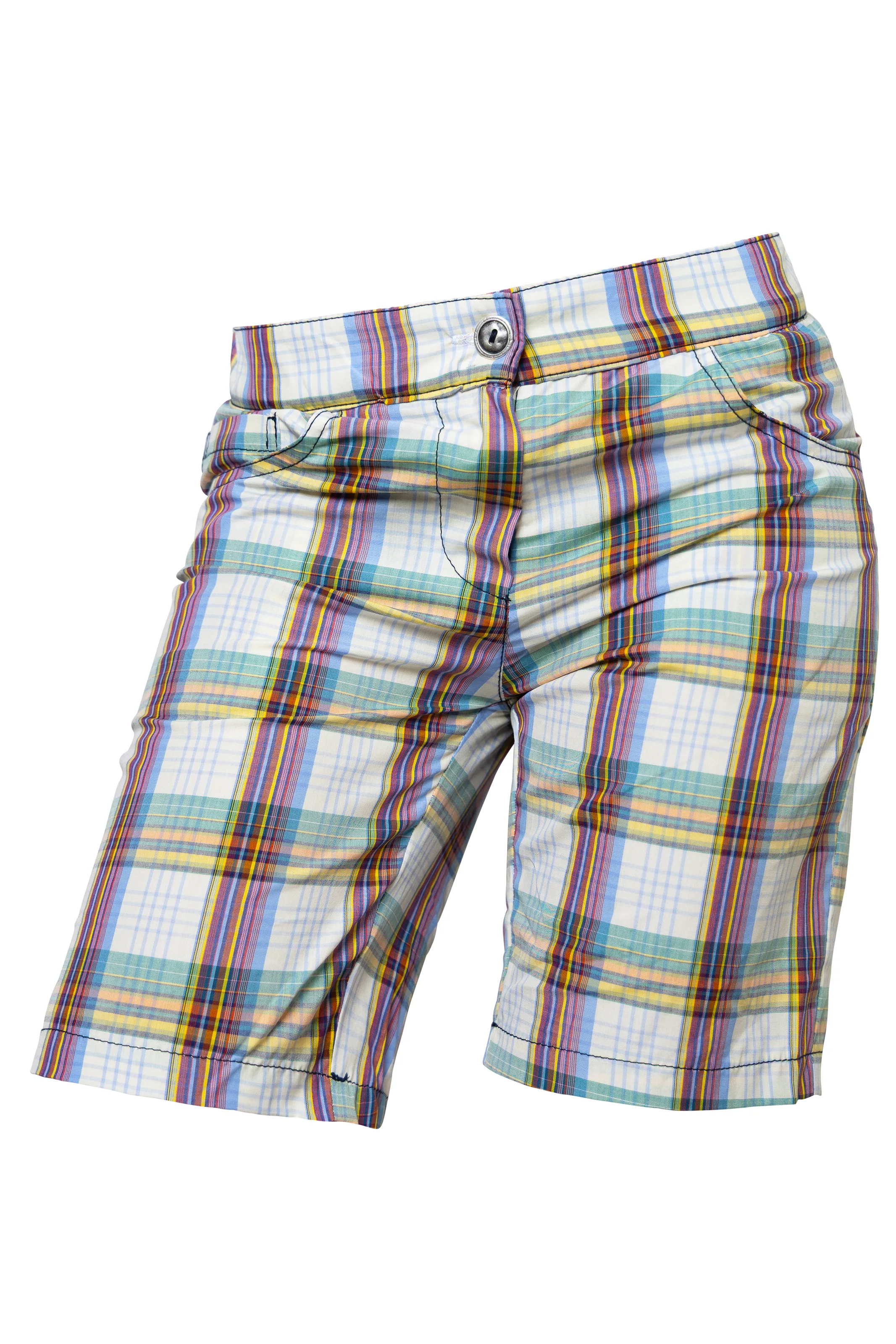 Short à carreaux multicolores pour femme - MINÙ Monvic