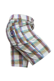 Short à carreaux multicolores pour femme - MINÙ Monvic