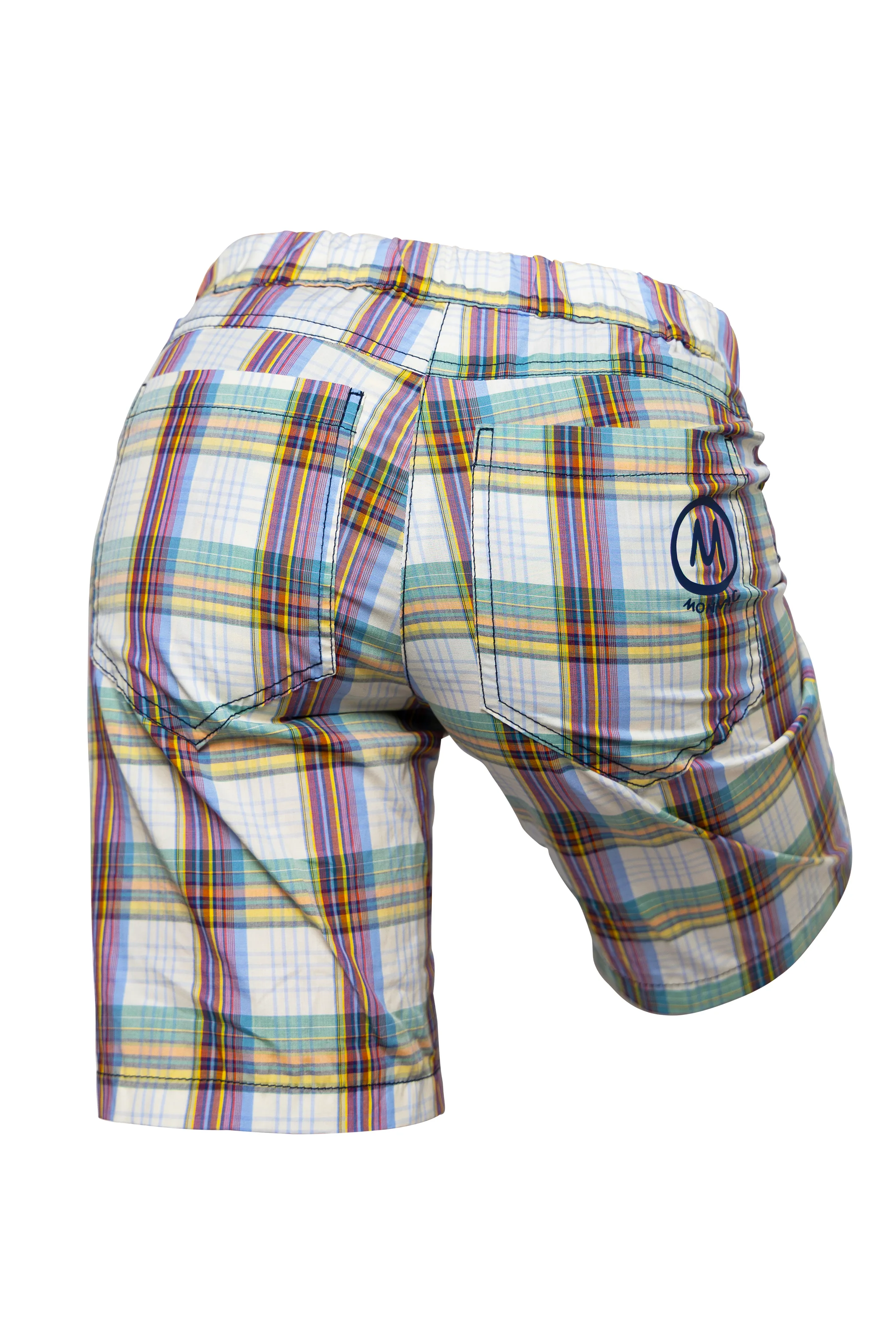 Short à carreaux multicolores pour femme - MINÙ Monvic