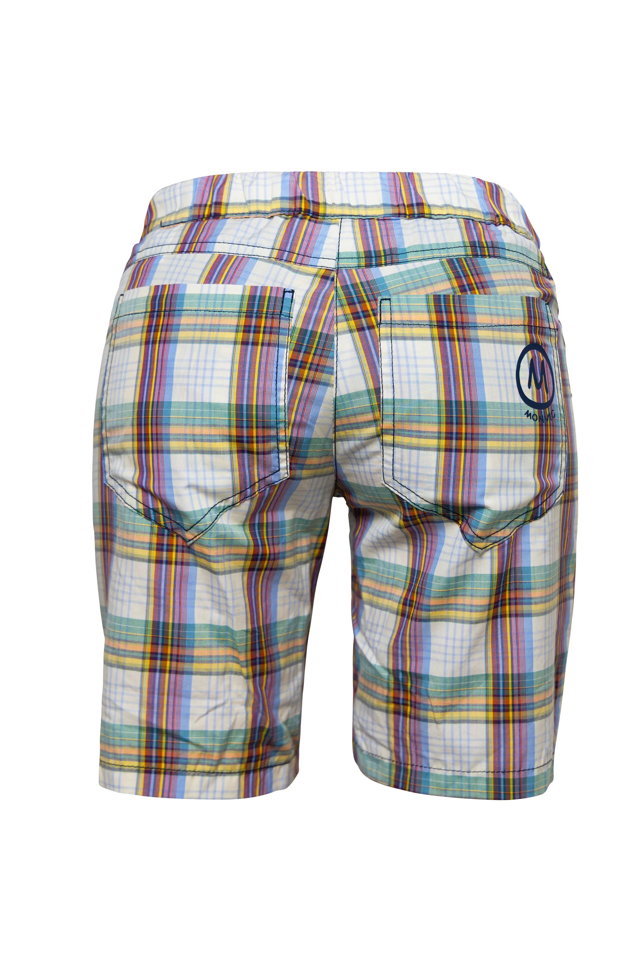 Short à carreaux multicolores pour femme - MINÙ Monvic