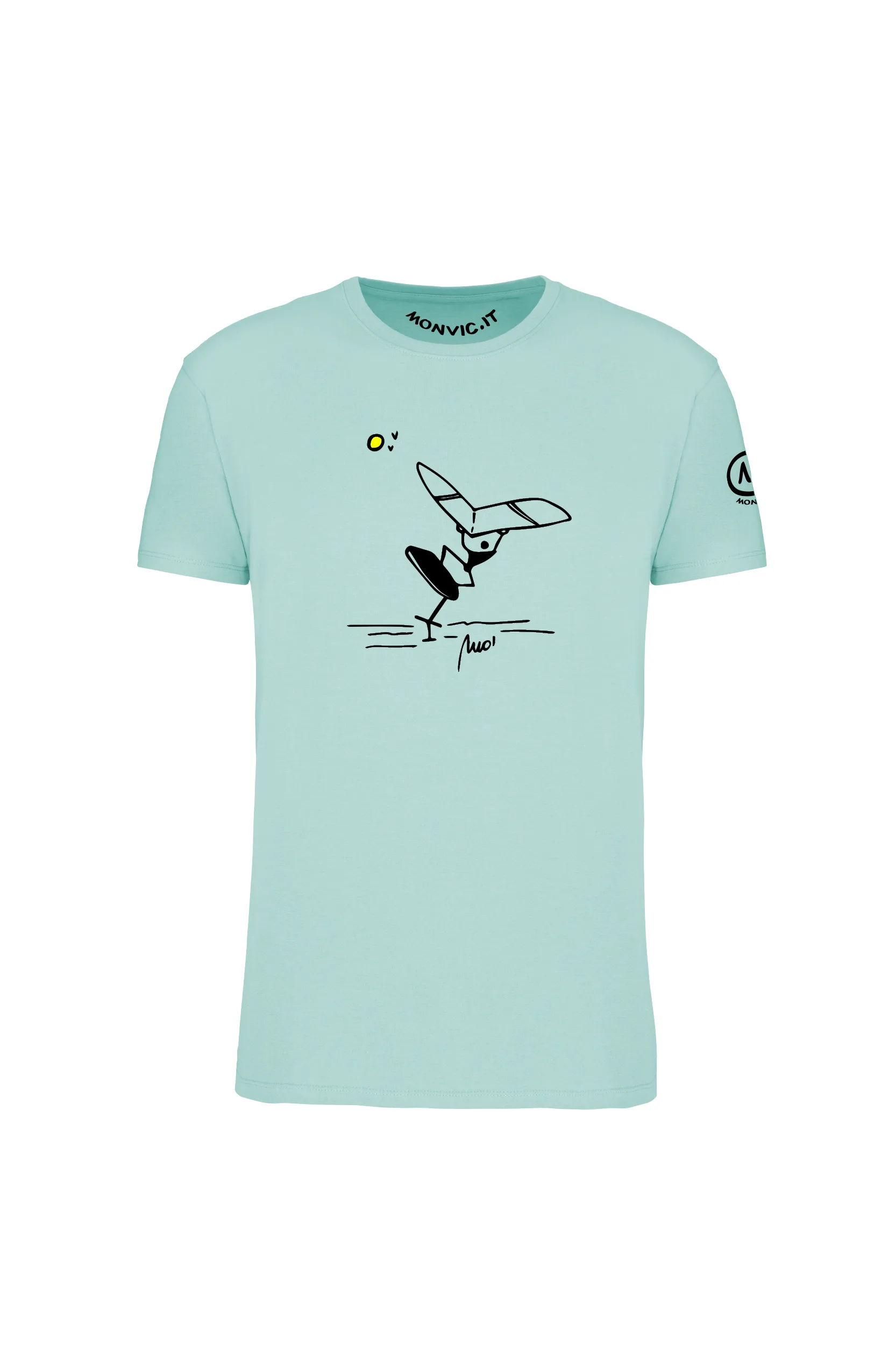 T-shirt wing foil homme coton bio Monvic