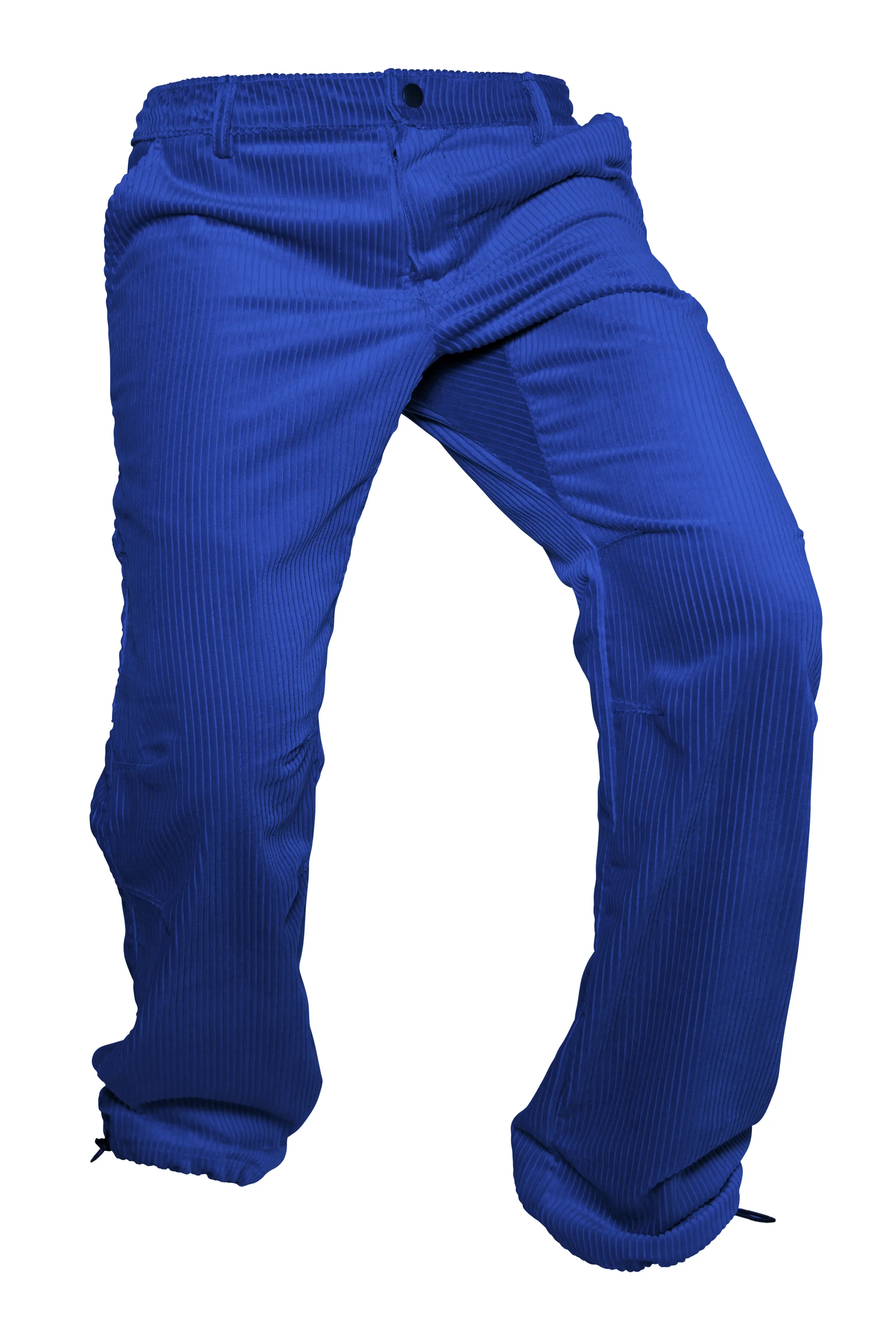 pantalone velluto coste medie blu elettrico uomo - Monvic GRILLO - fronte