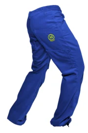 pantalone velluto coste medie blu elettrico uomo - Monvic GRILLO - laterale