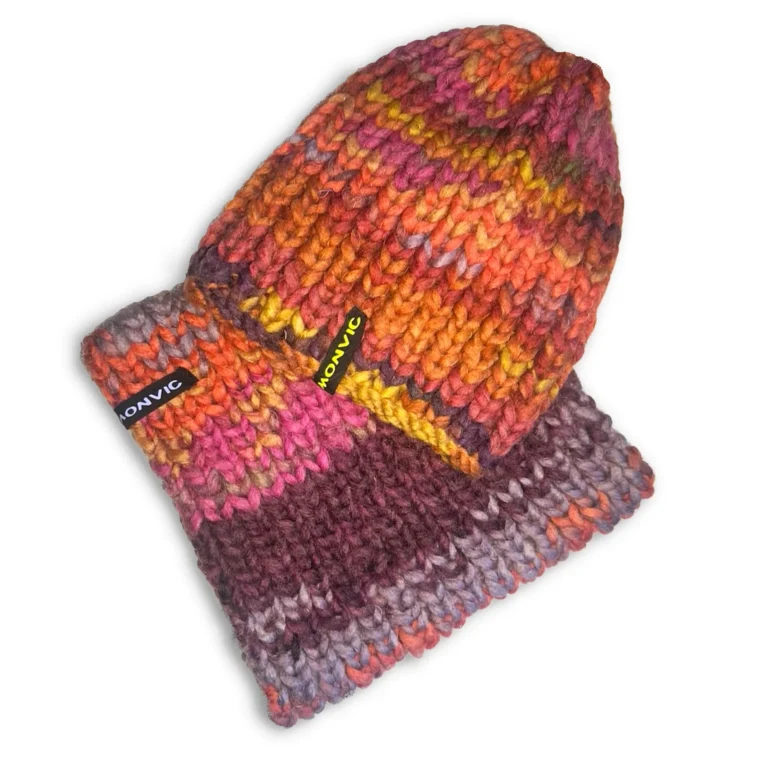 Bonnet en laine et chauffe-cou fait main MOM&SON