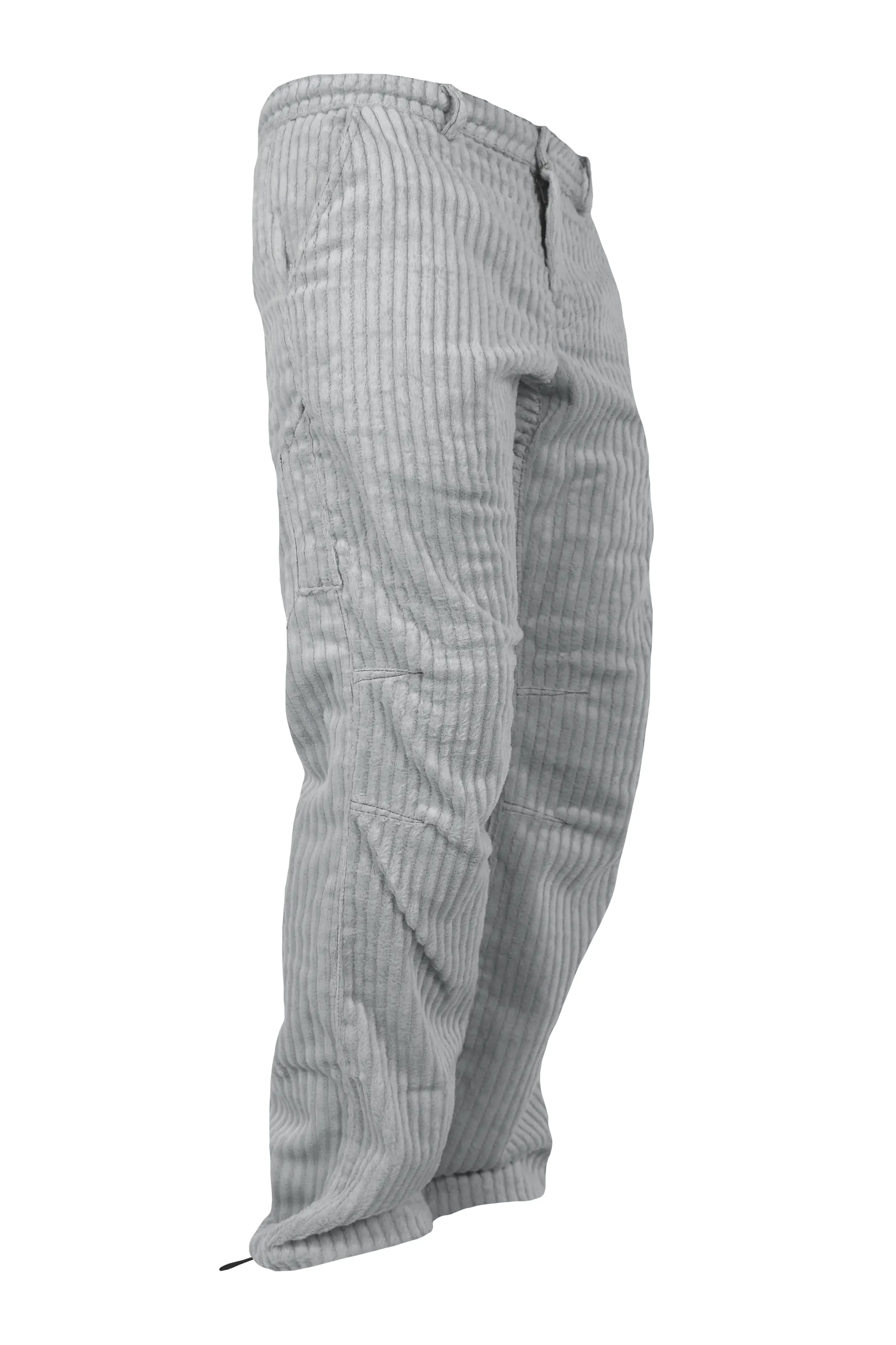 Pantalone in velluto a coste grosse da uomo - grigio ice - GRILLO Monvic