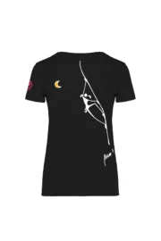 t-shirt arrampicata donna nero - TEBA HER - SHARON MONVIC