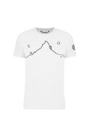 t-shirt arrampicata uomo bianco - HERVE' - HASH MONVIC fronte