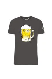 t-shirt arrampicata uomo carbon - BEER - HASH MONVIC fronte