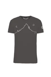 t-shirt arrampicata uomo carbonio - HERVE' - HASH MONVIC fronte