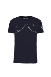 t-shirt arrampicata uomo navy - HERVE' - HASH MONVIC fronte