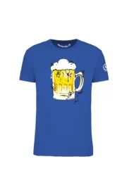 t-shirt arrampicata uomo royal - BEER - HASH MONVIC fronte