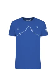 t-shirt arrampicata uomo royal - HERVE' - HASH MONVIC fronte