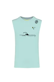 t-shirt senza maniche uomo - acqua - SWIM - CUT MONVIC