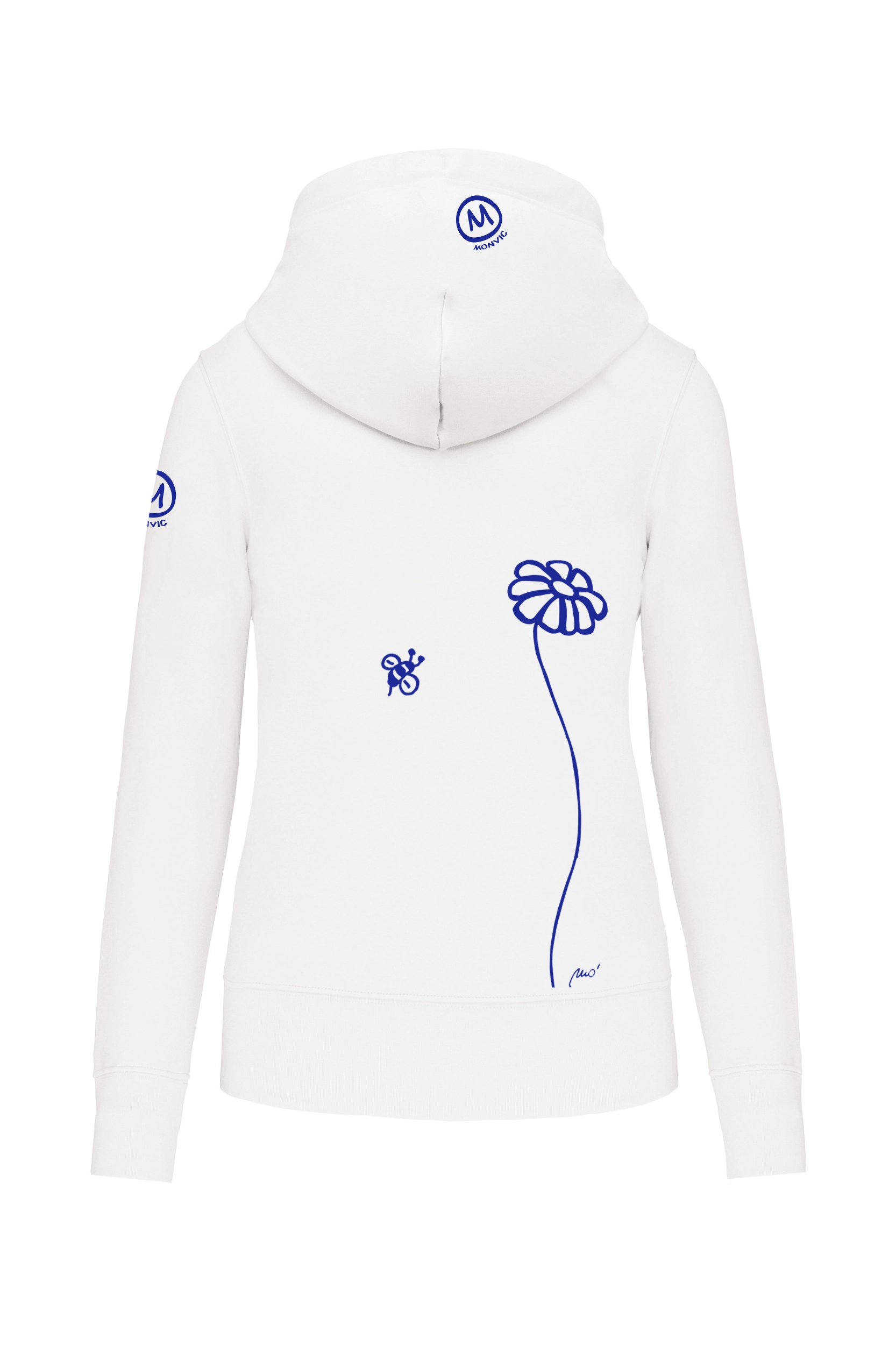 felpa arrampicata donna bianco MARGI FEDRA ZIP MONVIC retro