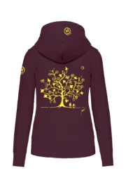 felpa arrampicata donna bordo MAGIC TREE FEDRA ZIP MONVIC retro