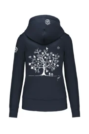 felpa arrampicata donna navy MAGIC TREE FEDRA ZIP MONVIC retro