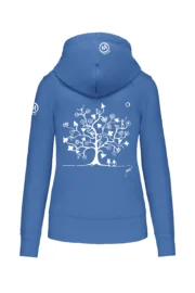 felpa arrampicata donna royal MAGIC TREE FEDRA ZIP MONVIC retro