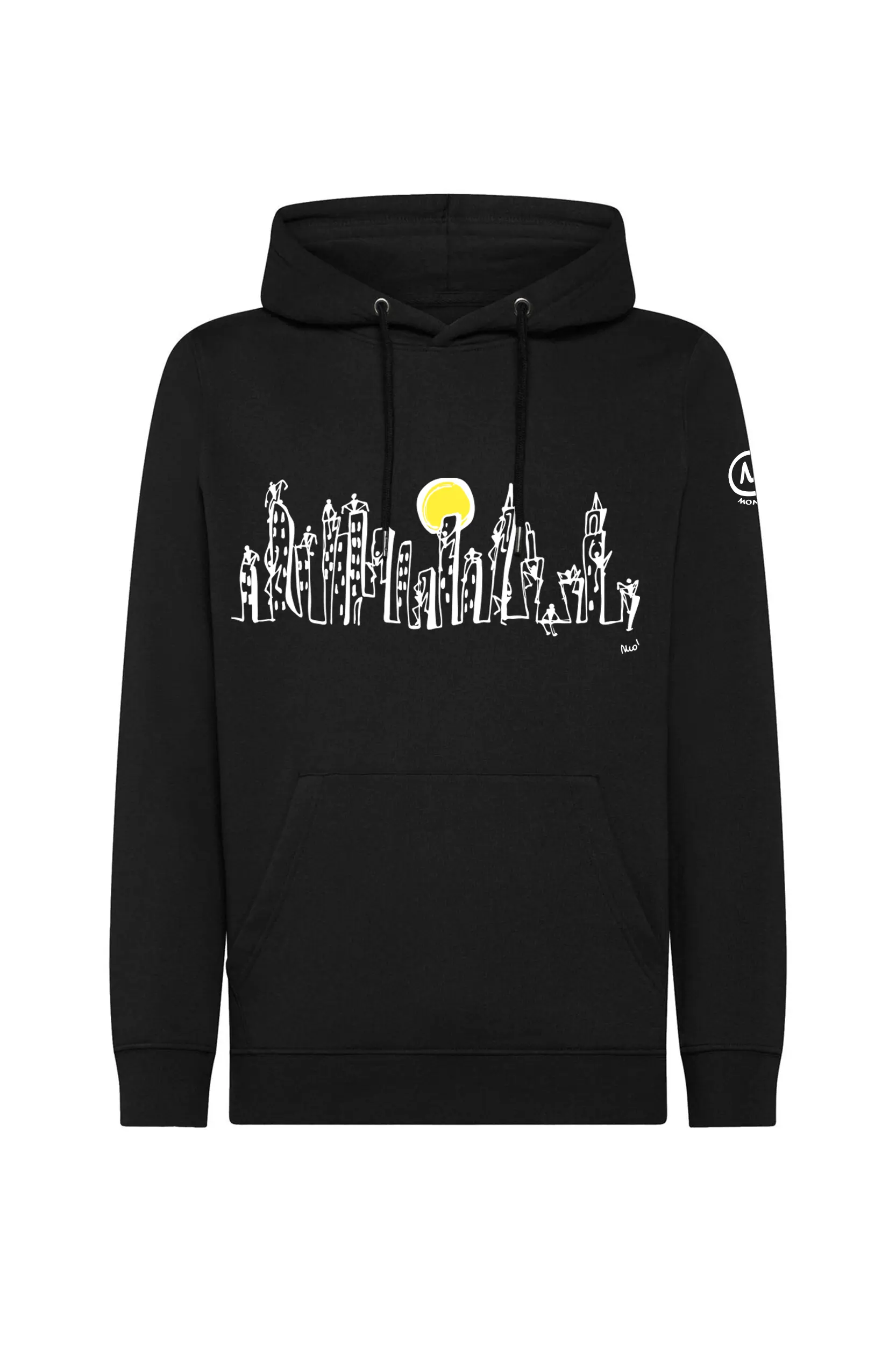 felpa arrampicata donna unisex - nero CITY NAVAJO MONVIC Sweat à capuche unisexe "City" NAVAJO – Image 1