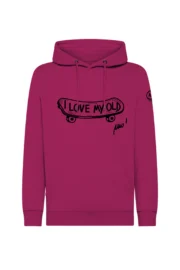 Unisex Hoodie skateboard "I love my old" NAVAJO - Image 5