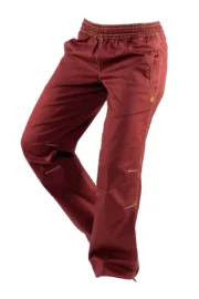 Pantalon femme VIOLET bordeaux avec coutures contrastées