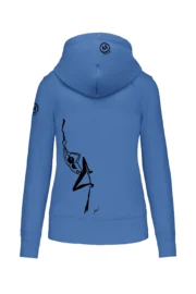 felpa arrampicata donna royal SABRI FEDRA ZIP MONVIC retro raster