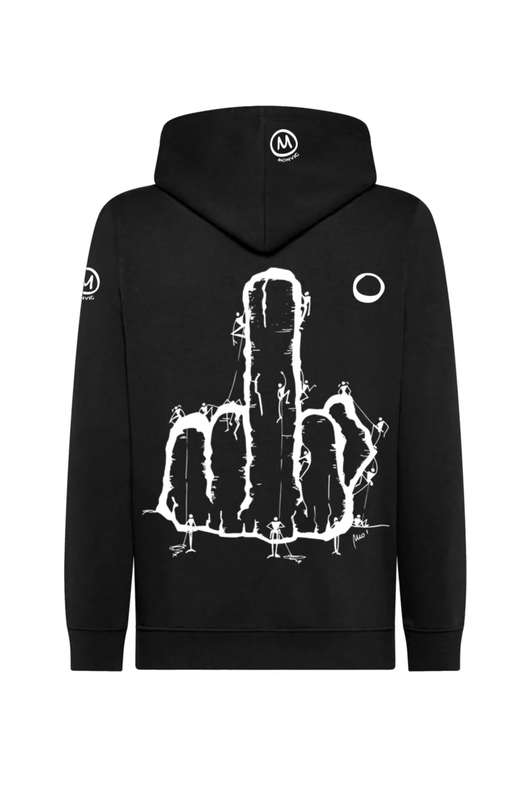 felpa arrampicata uomo donna unisex - nero FUCK NAVAJO MONVIC