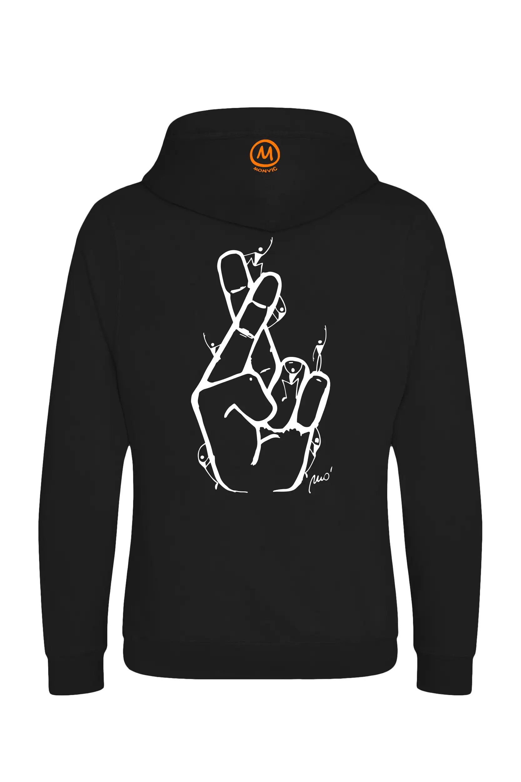 felpa uomo - grafica HOPE - nero - NAVAJO PRO - MONVIC