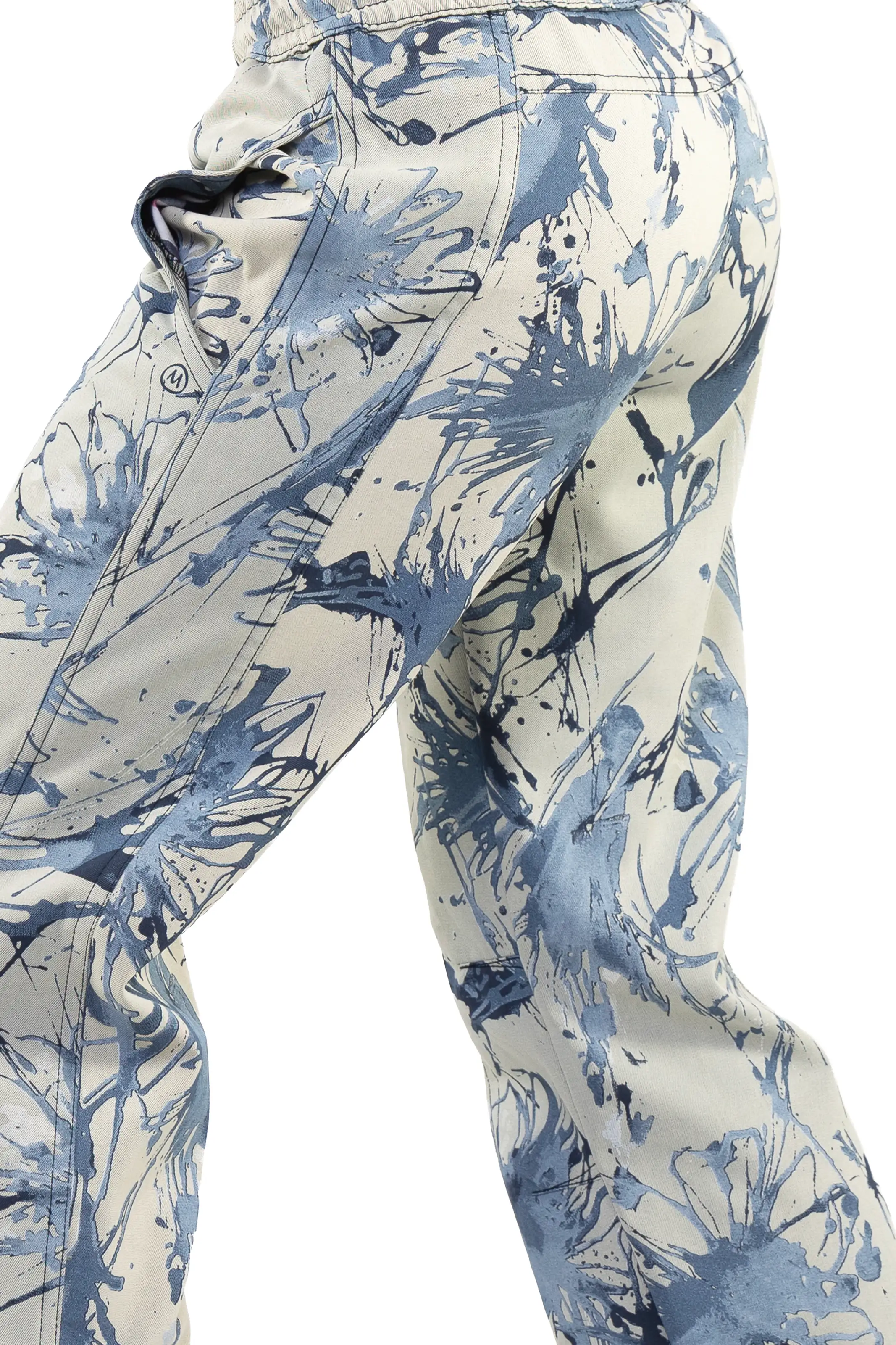 Splash! women's pants cut and sewn in Italy - stretch cotton fabric used for Monvic VIOLET pants