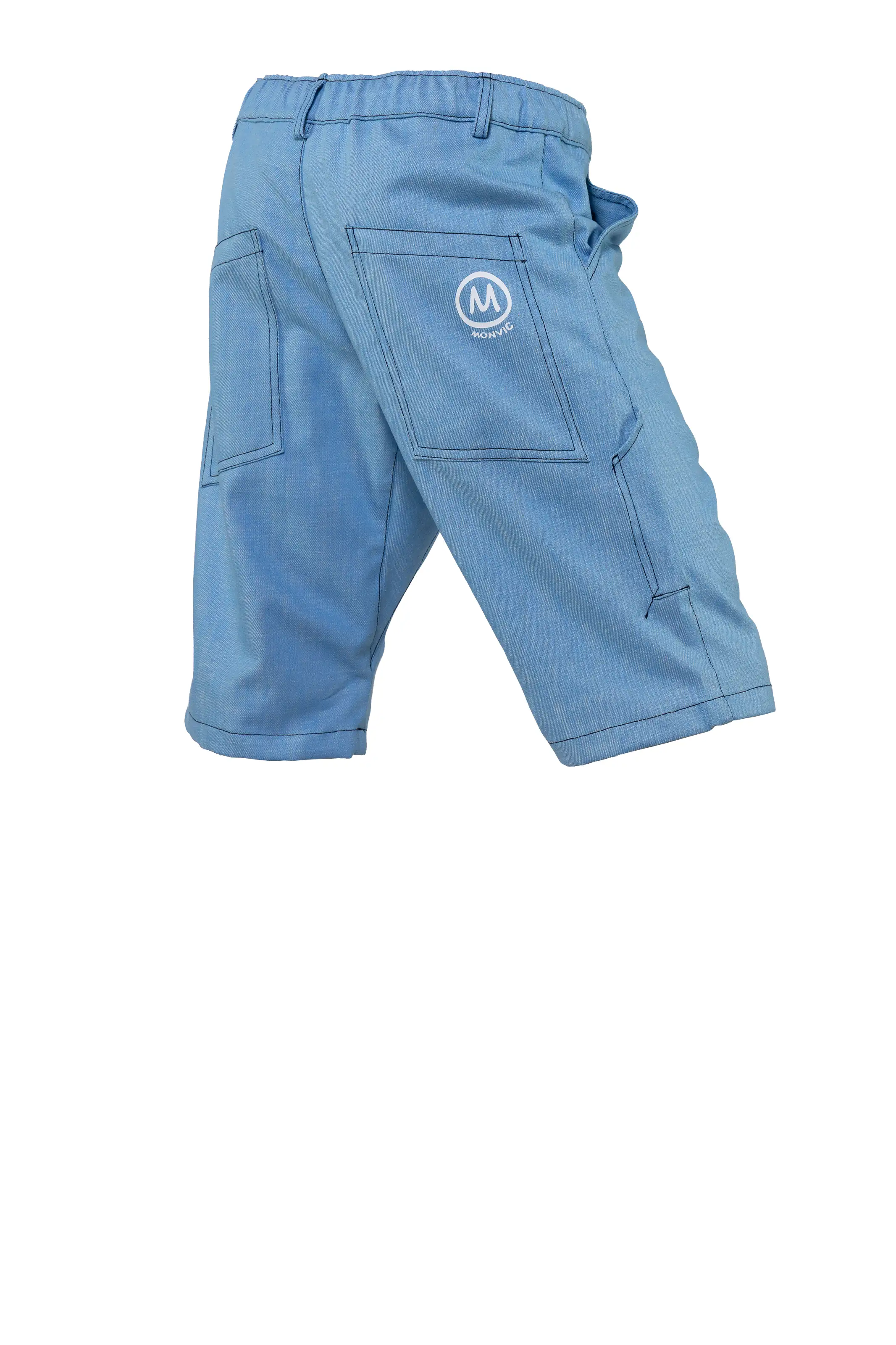 Shorts jeans uomo ALO in denim colorato azzurro – Monvic