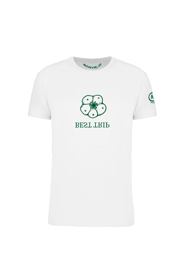 t-shirt arrampicata uomo - bianca BEST TRIP HASH MONVIC-2