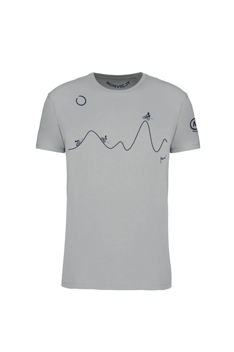 t-shirt MTB / eMTB uomo - grigio BIKE HASH MONVIC